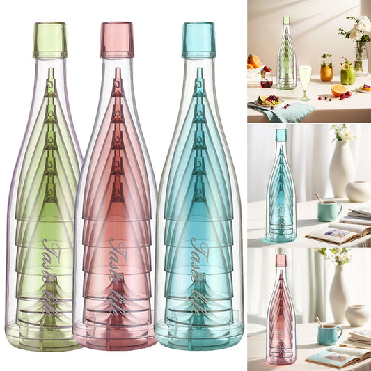 Foldable Plastic Champagne Flute Set