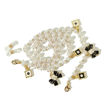 Pearl Bow Glasses Chain