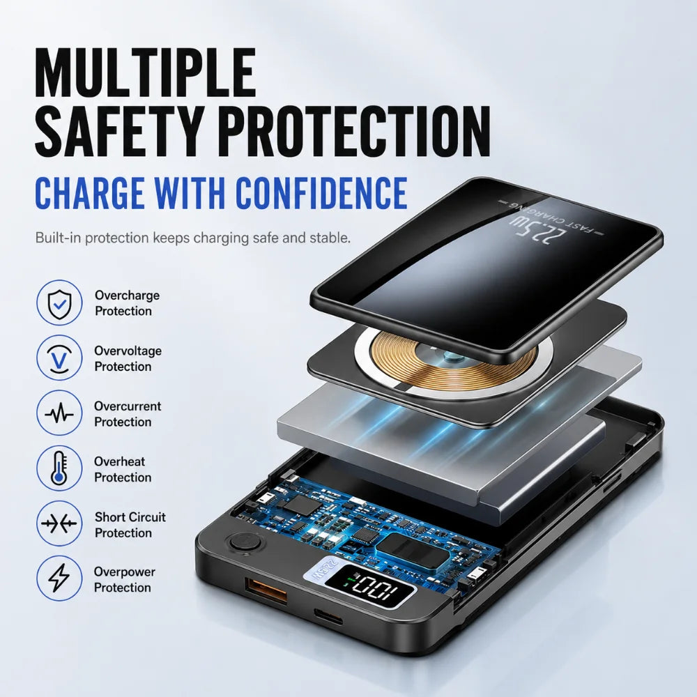 20000mAh Magnetic Wireless Power Bank