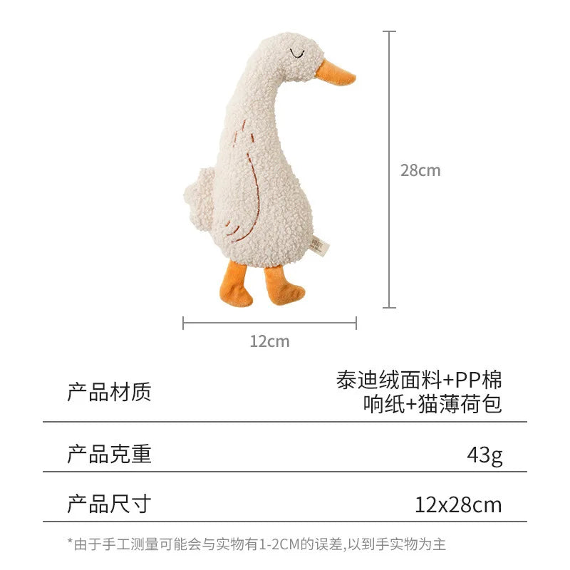 Interactive Plush Animal Chew Toy for Cats & Dogs