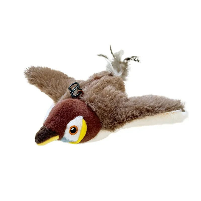 Interactive Rechargeable Chirping Bird Cat Toy