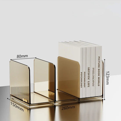 Transparent Stand Bookshelf  Decorative Storage Rack