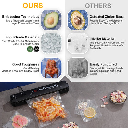 100-Pack BPA-Free Vacuum Sealer Bags