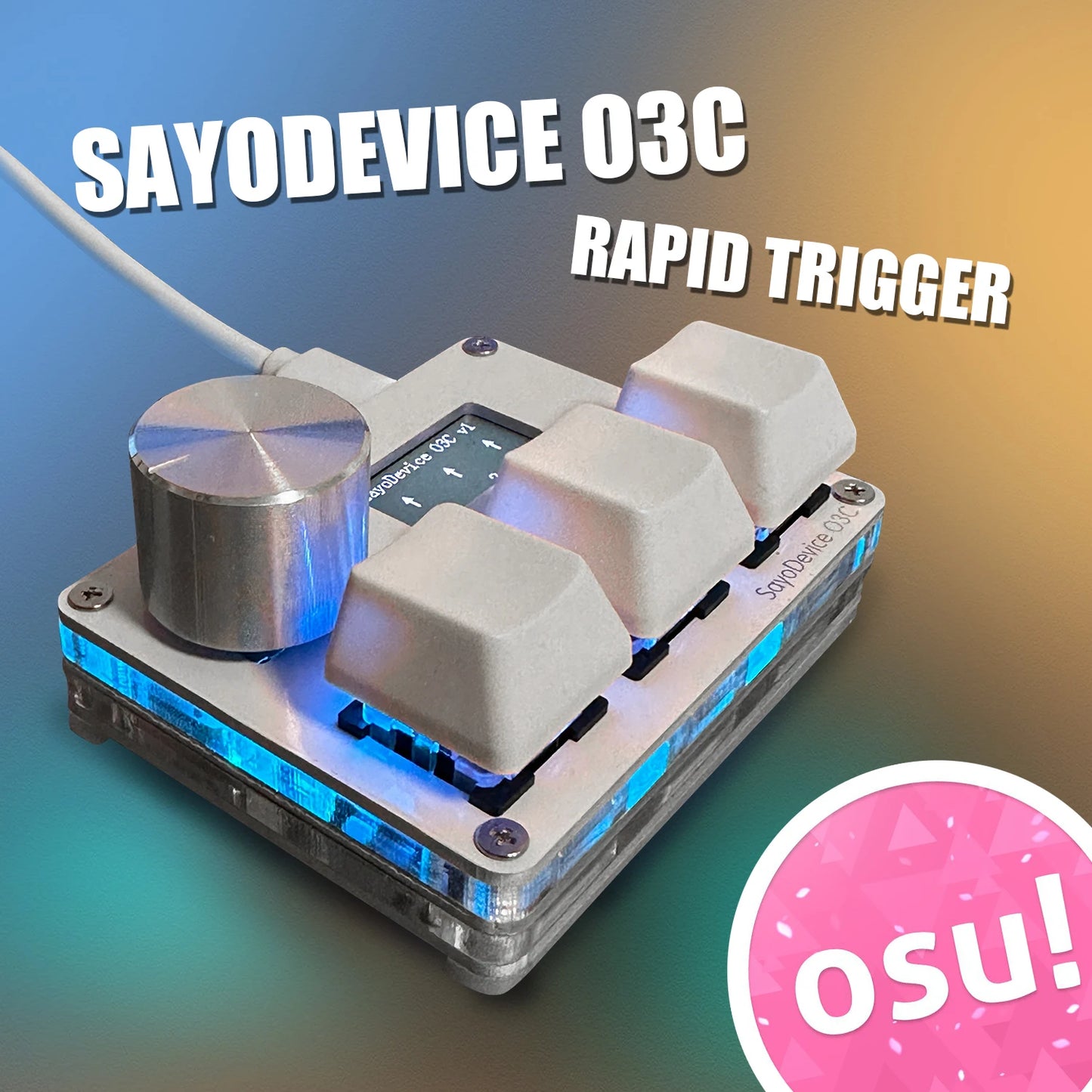 RGB Magnetic Switch Macro Keyboard with Programmable Knob