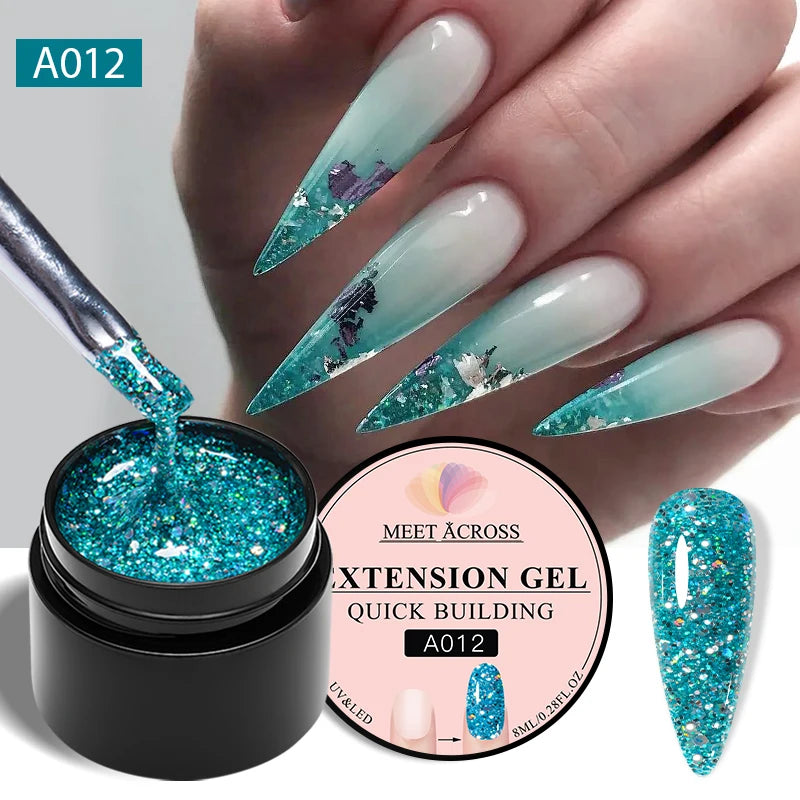 MEET ACROSS 8ML Aurora Extension Gel Polish