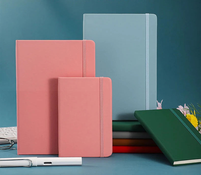 Custom A5/A6 PU Leather Notebook with Logo Printing