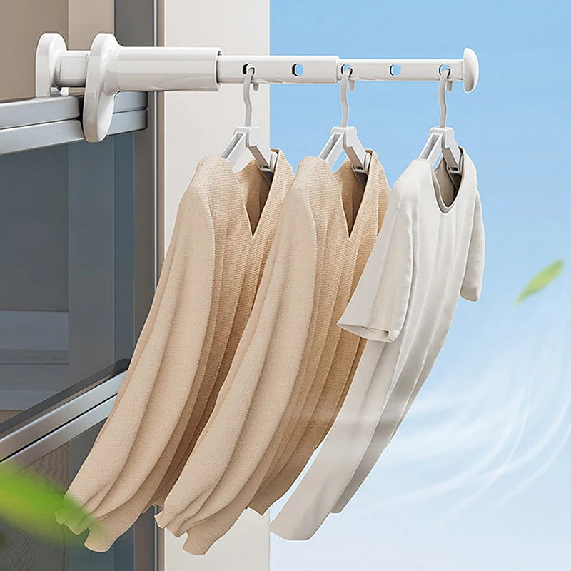 Portable Clip-On Hanging Rack for Clothes & Towels