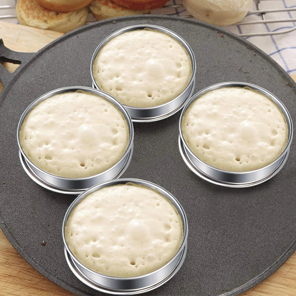 Stainless Steel Tart Ring Baking Mould Set