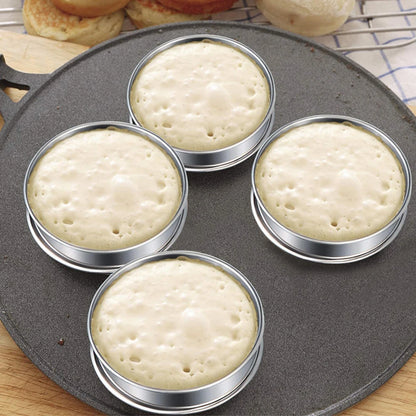 Stainless Steel Tart Ring Baking Mould Set