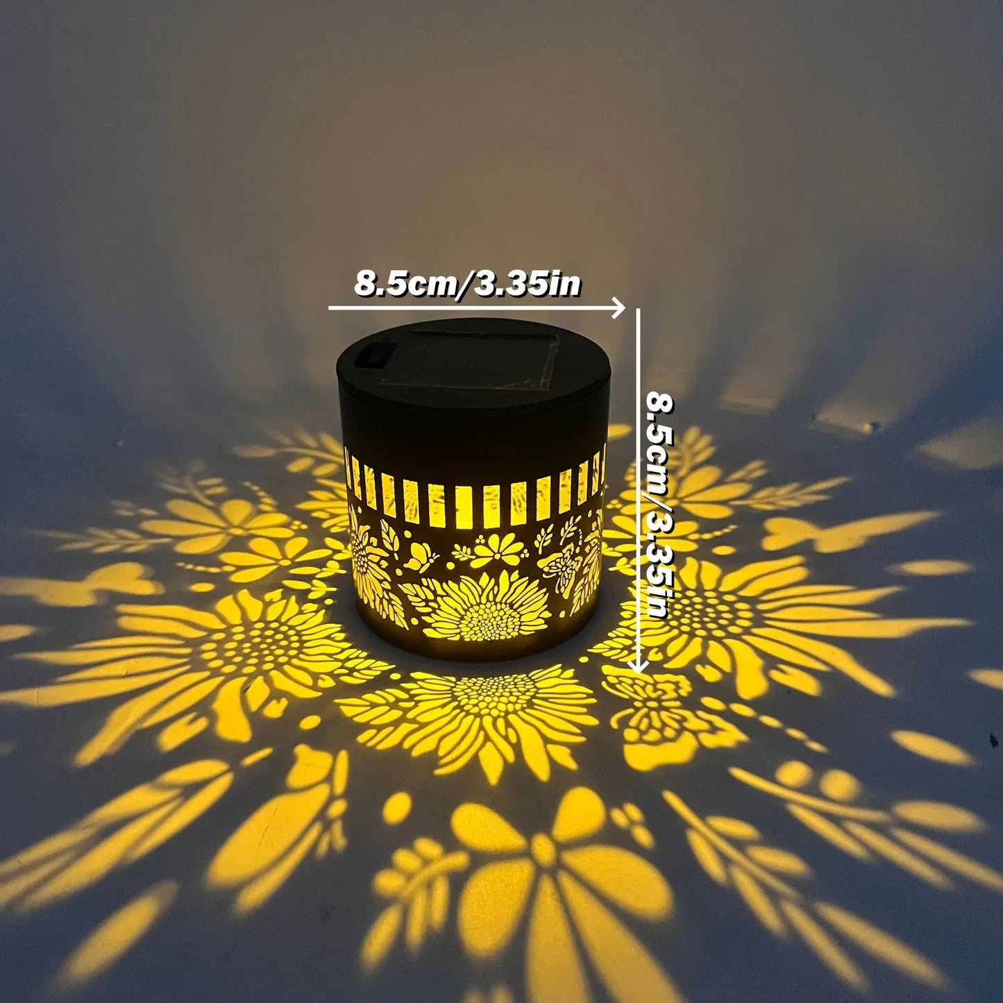 Solar Mandala Projector Garden Wall Light
