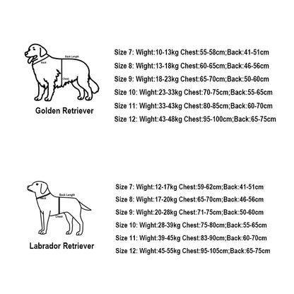 Plaid Warm Dog Jacket for Medium & Large Dogs
