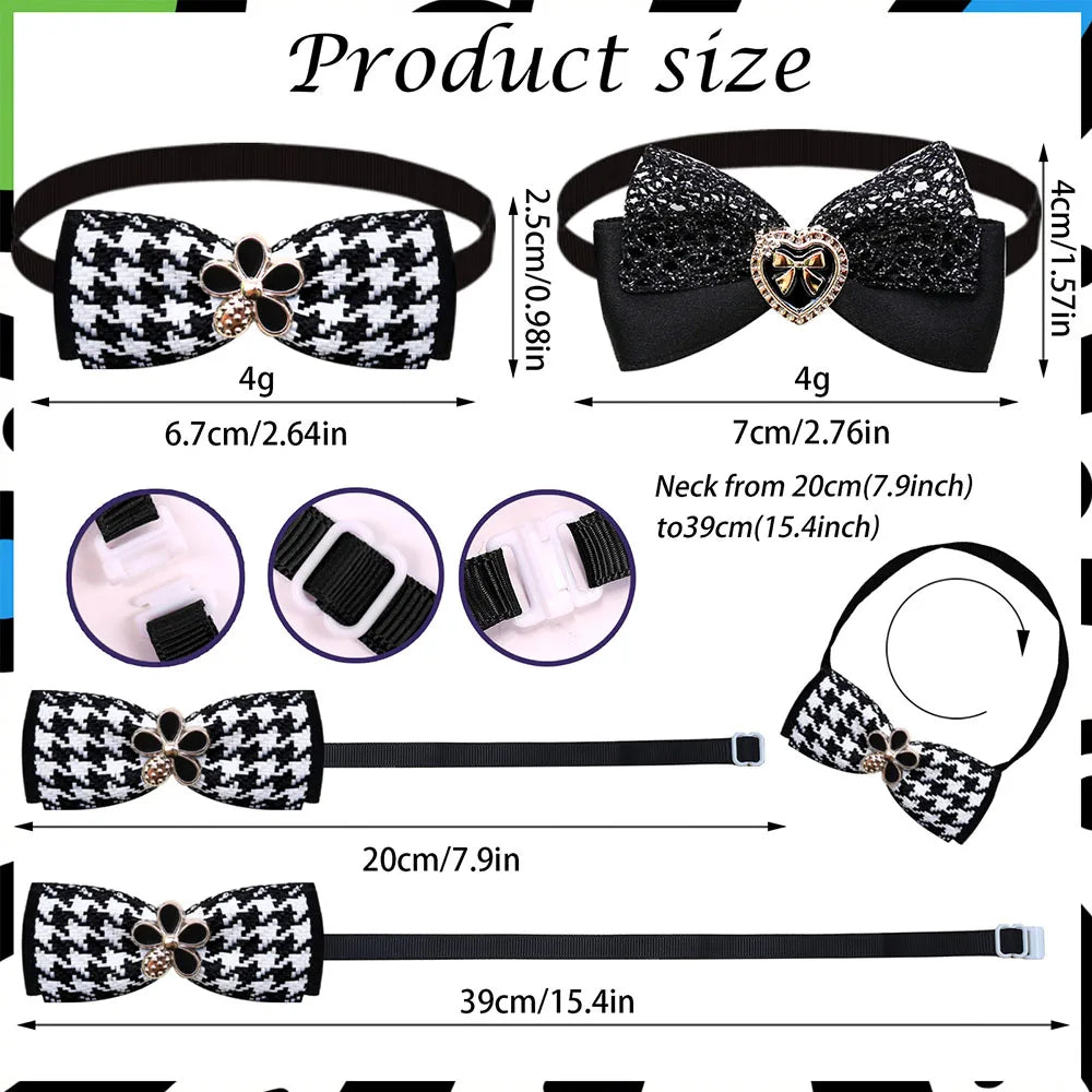 Pet Bow Tie Collar Set