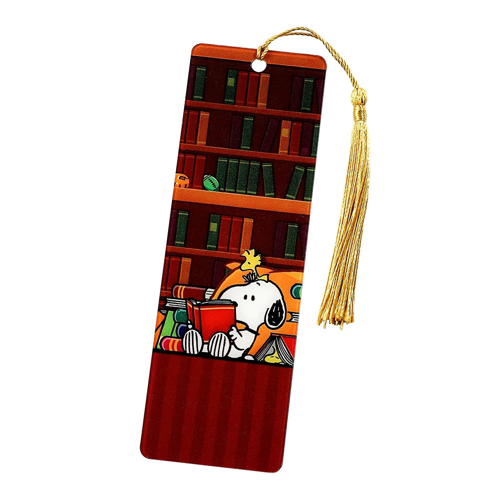 Cute Snoopy Acrylic Bookmark with Tassel