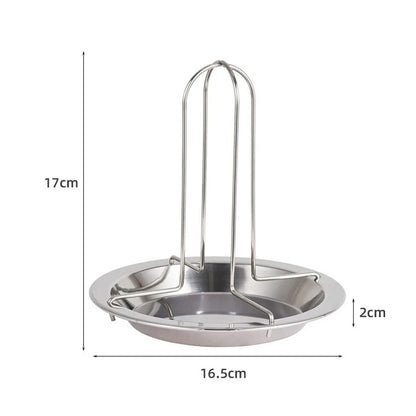 Stainless Steel Chicken Roasting Grill Stand with Bowl