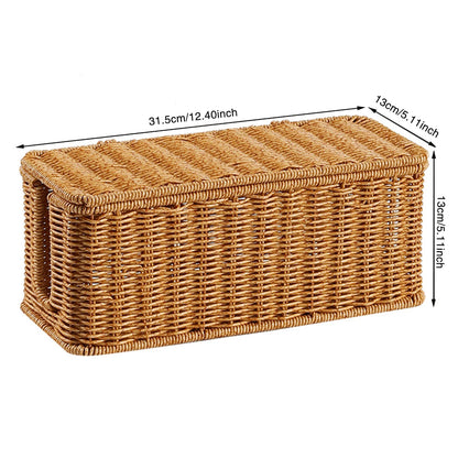 Hand-Woven Cable Storage Box Organizer