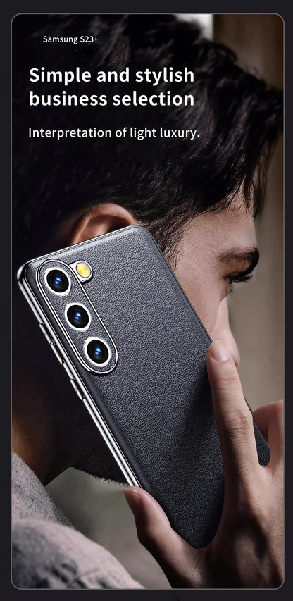 Genuine Leather Samsung Phone Case