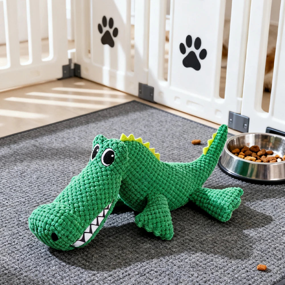 Crocodile Plush Squeaky Dog Toy