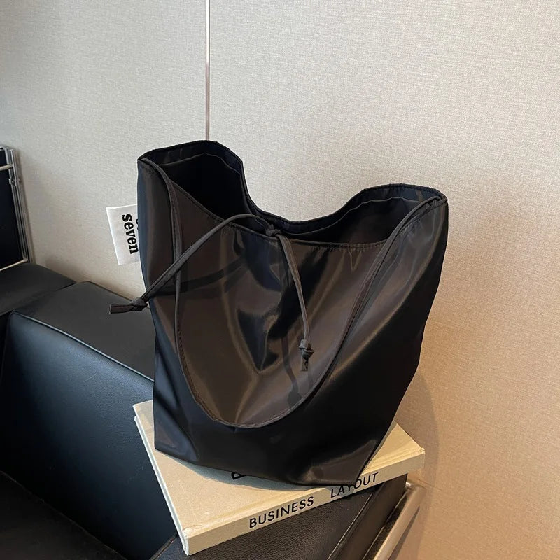 Minimalist Nylon Tote Shoulder Bag