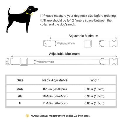 Custom Nylon Dog Collar with Bowknot