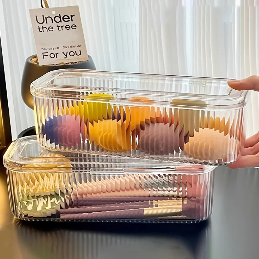 Acrylic Makeup Brush Organizer with Lid