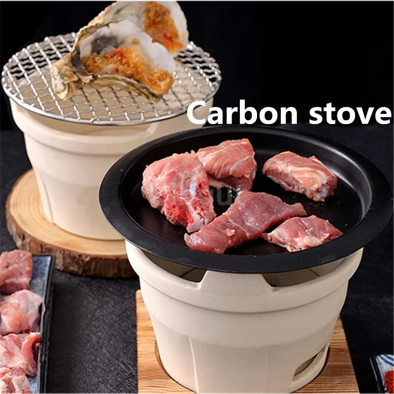 Traditional Charcoal Clay BBQ Stove