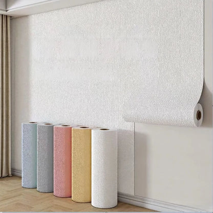 3D Self-Adhesive Linen Foam Wallpaper Roll