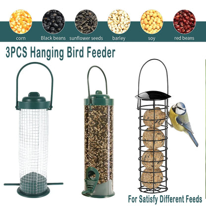 Hanging Wild Bird Feeder Set