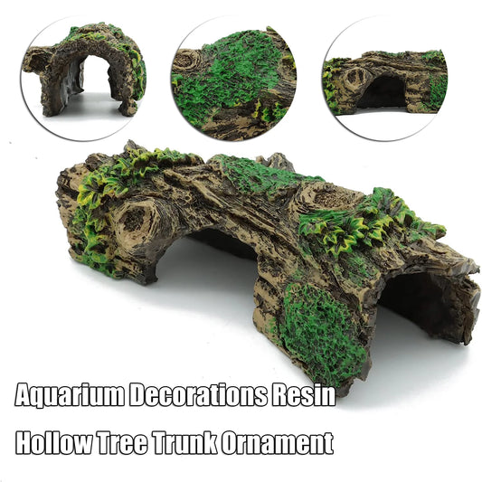 Aquarium Hollow Tree Tunnel Cave