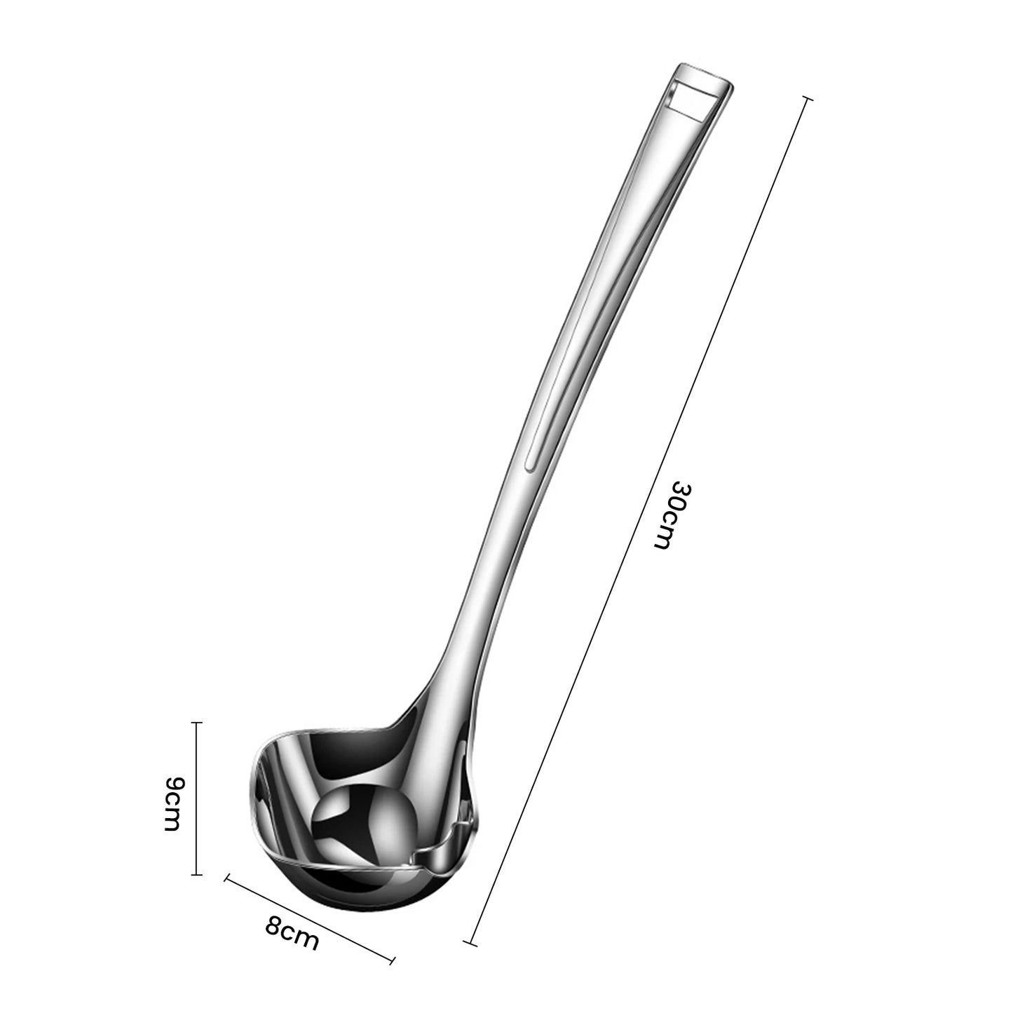 Stainless Steel Oil Separator Ladle with Pour Spout