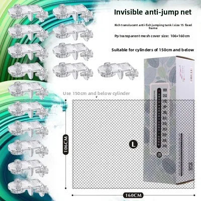 Aquarium Anti-Jump Mesh Lid