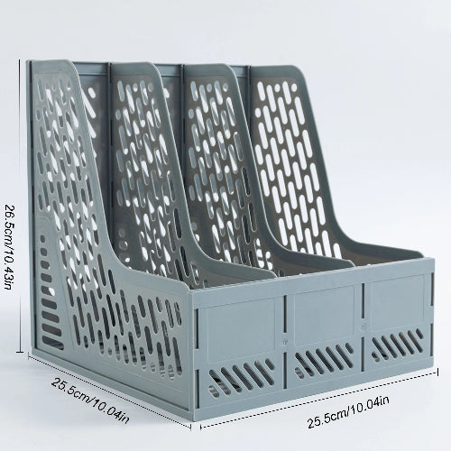 Large-Capacity Desktop File Rack for Document Organisation