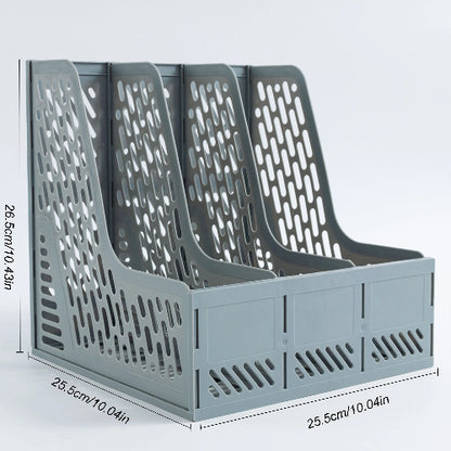 Large-Capacity Desktop File Rack for Document Organisation