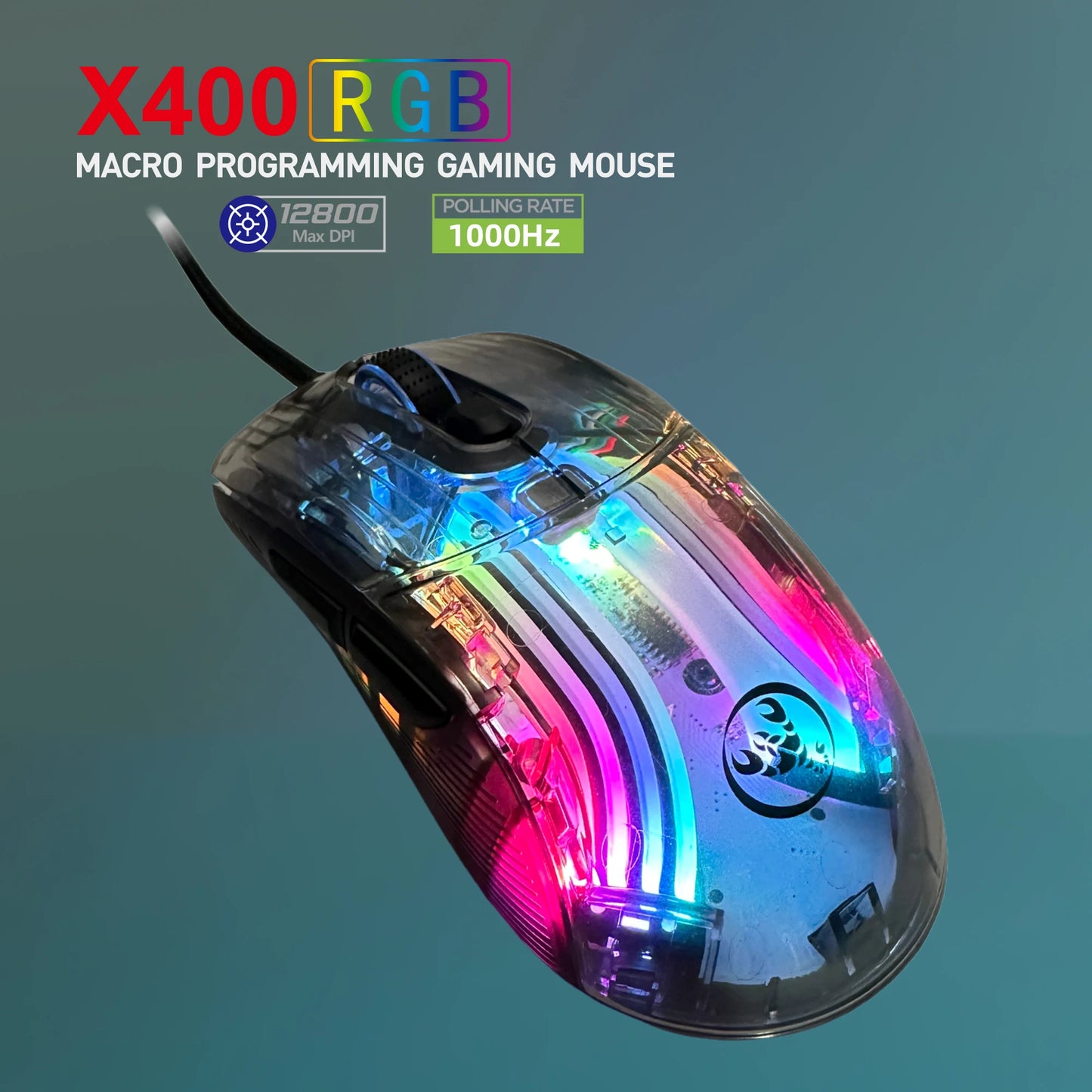 HXSJ X400 RGB Programmable Gaming Mouse