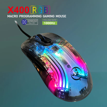 HXSJ X400 RGB Programmable Gaming Mouse