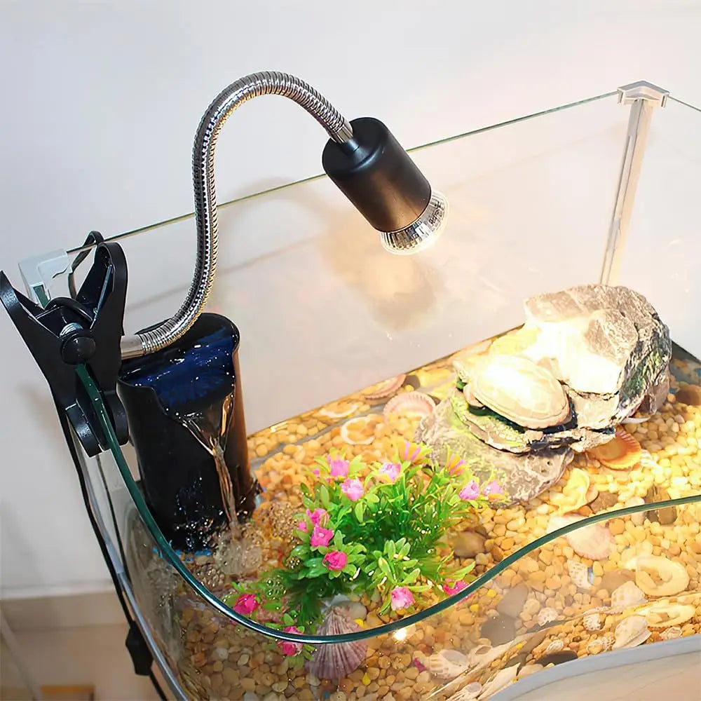 Reptile Heat Lamp with Clip Holder