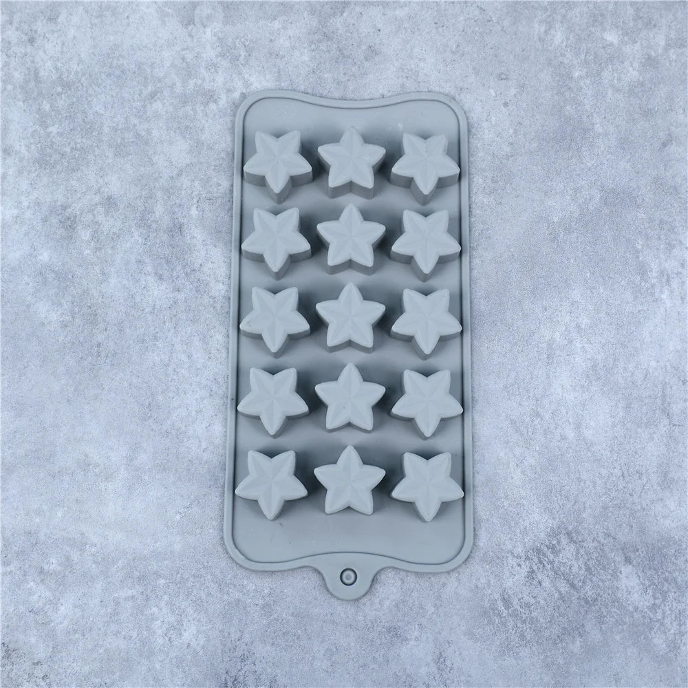 Silicone Five-Pointed Star Chocolate & Ice Cube Mold