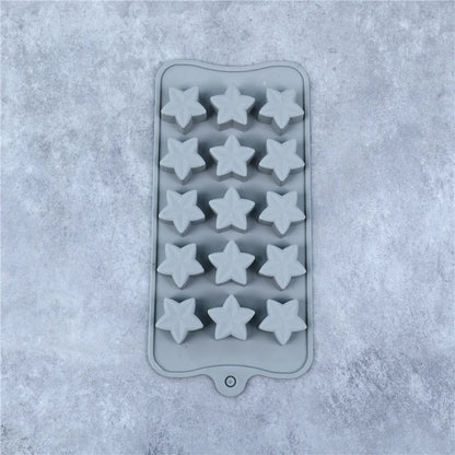 Silicone Five-Pointed Star Chocolate & Ice Cube Mold