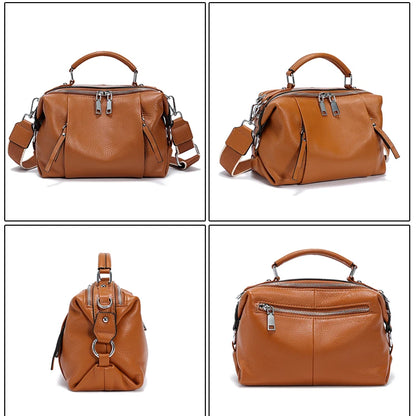 Women’s Genuine Cowhide Leather Shoulder Bag