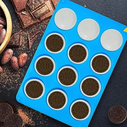 12-Cavity Round Silicone Baking Mold