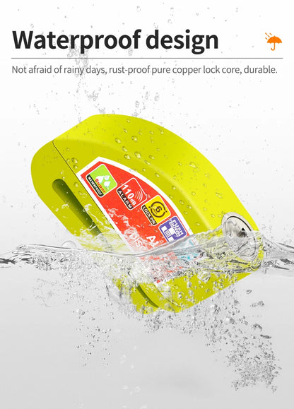 Motorcycle Disc Brake Alarm Lock