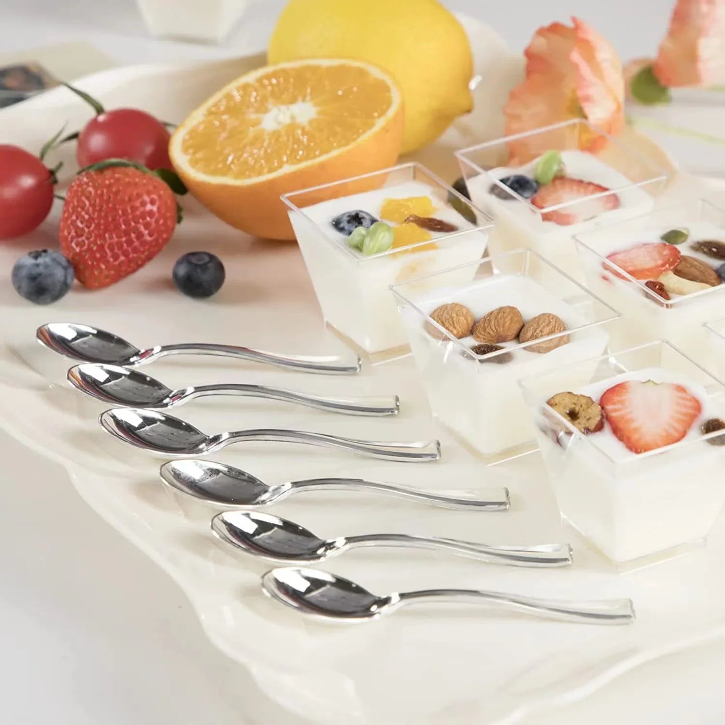 Clear Plastic Dessert Shooter Cups – 2oz Disposable Serving Cups