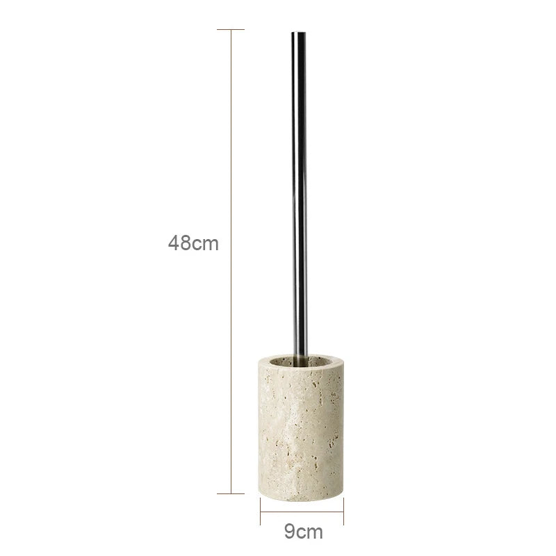 Travertine-Style Bathroom Accessories Set