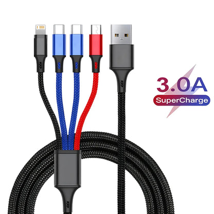 4-in-1 Fast Charging Multi Charger Cable