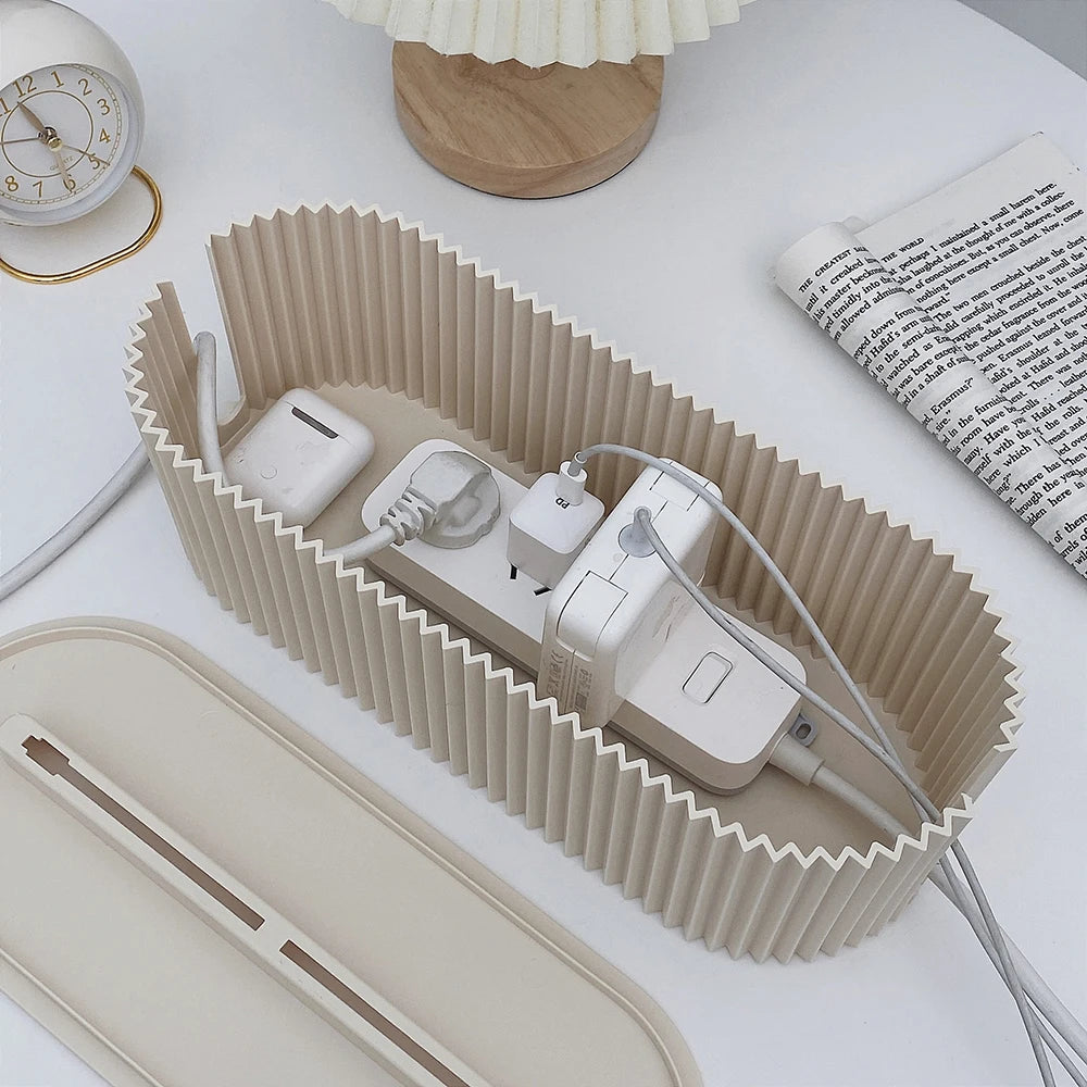 Multi-Functional Cable Management Box with Lid