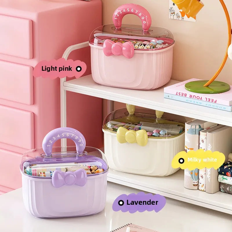 Cute Bow Hair Accessories Storage Box