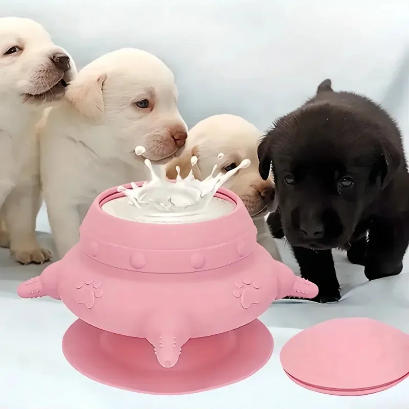 Silicone Pet Nursing Feeder Bowl