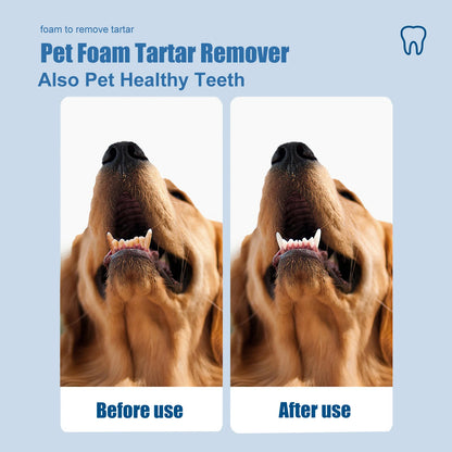 Pet Dental Tartar Remover Foam for Dogs & Cats