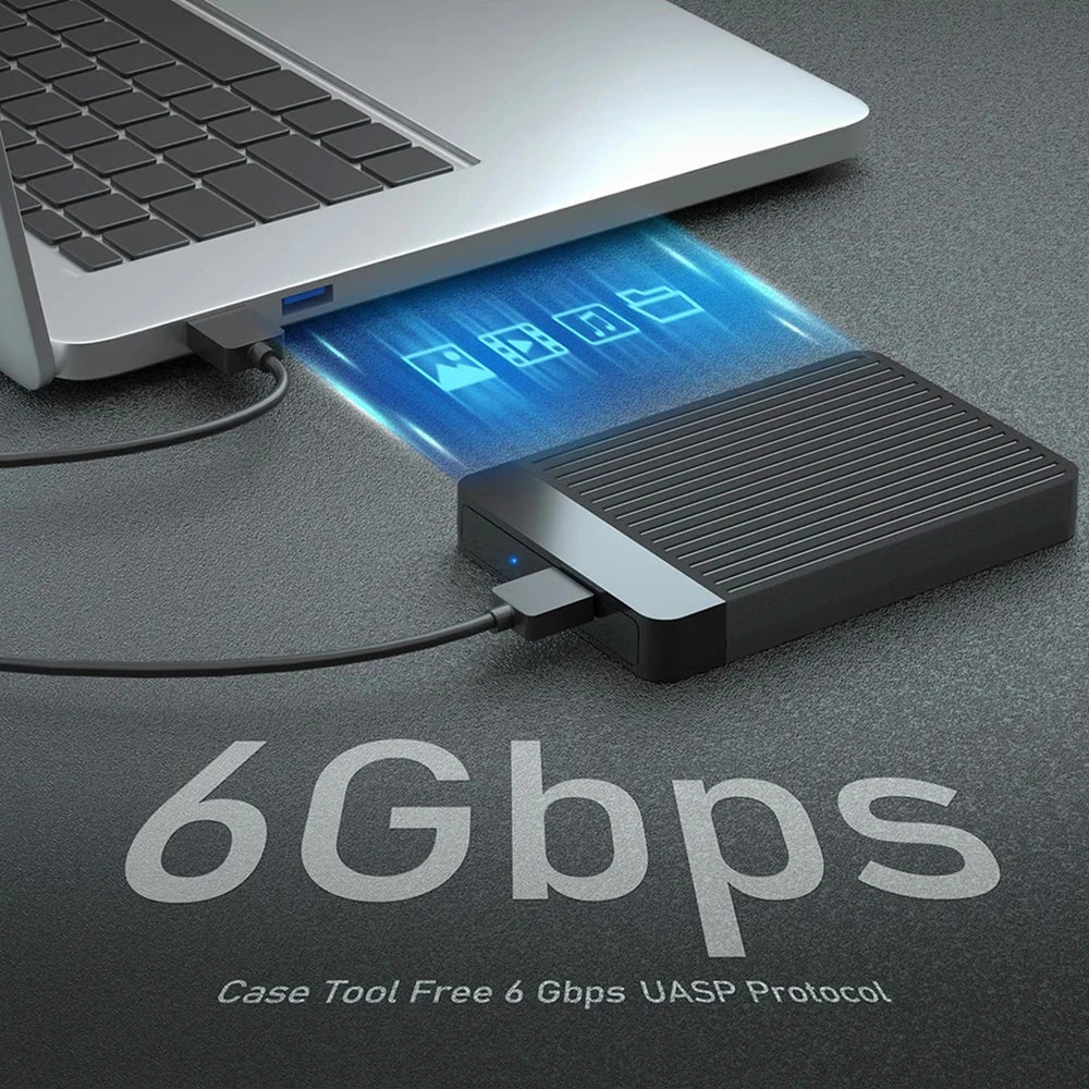 USB 3.1 External Drive Enclosure for 2.5” SATA SSD & HDD