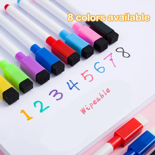 Magnetic Erasable Whiteboard Marker Set