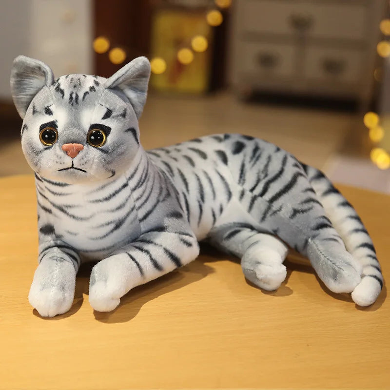 Lifelike Cat Plush Toy